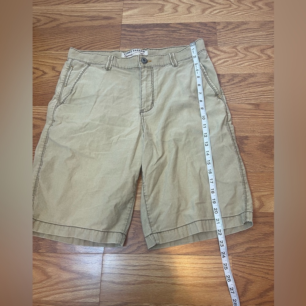 Tommy Bahama Denim Tan Khaki Mens Chino Summer Shorts Size 34 - Picture 5 of 7